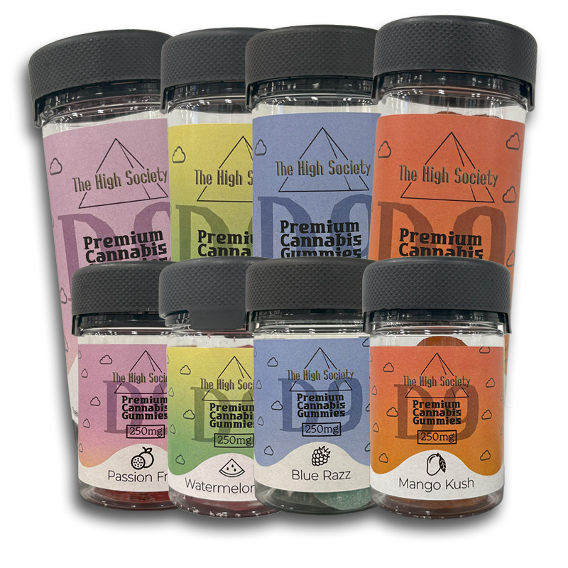 250mg & 500mg Gummies - The High Society Co