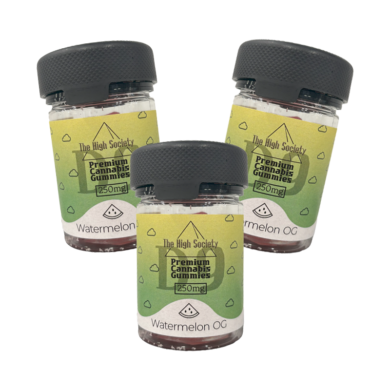 250mg & 500mg Gummies - The High Society Co