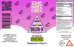 The High Society 500mg Delta-9 Gummies - Passion Fruit The High Society Herbs Co