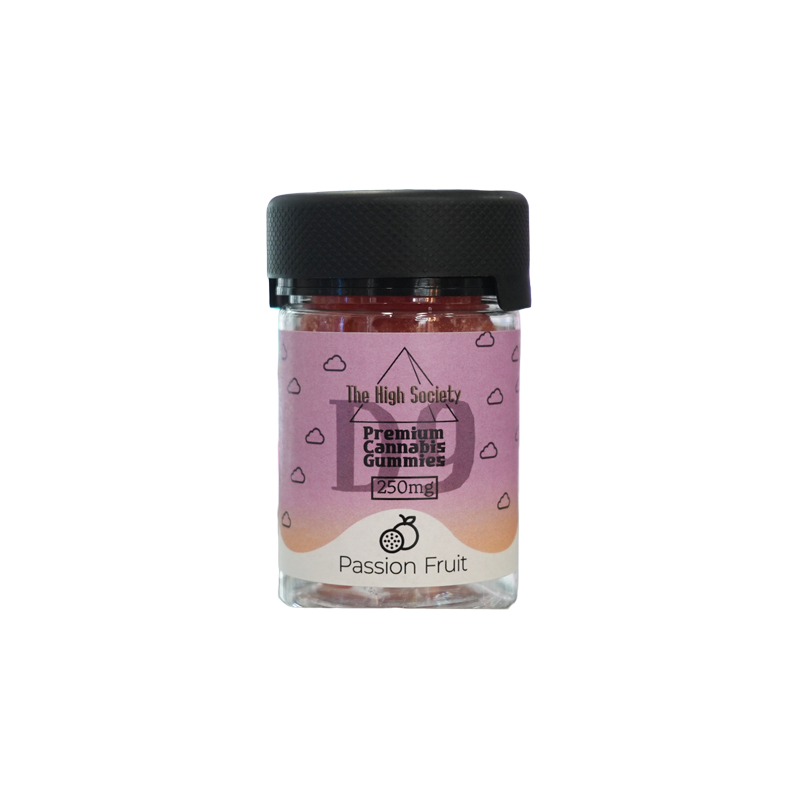 250mg Delta-9 Gummies - Passion Fruit