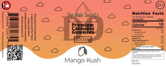 The High Society 250mg Delta-9 Gummies - Mango Kush The High Society Herbs Co